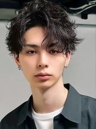 パーマ メンズ 神田 絢飛のヘアスタイル