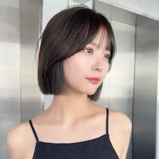 ショート saki🌱似合わせ ボブ/透明感カラーのヘアスタイル