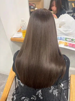 ロング カラー ヘアアレンジ misa🫧ナチュラ ル縮毛矯正/髪質改善のヘアスタイル