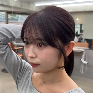 ミディアム カラー 顔周り✂️透明感 レイヤー/みっきーのヘアスタイル