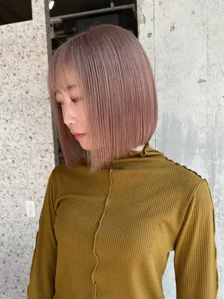 ショート パーマ ヘアアレンジ lani ブリーチ /ダブルカラーのヘアスタイル