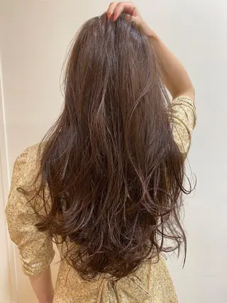 ロング カラー ヘアアレンジ レイヤー/パーマ TAKUYAのヘアスタイル