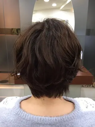 ショート パーマ 🌛ダブルカラー 🌜SAYAKAのヘアスタイル
