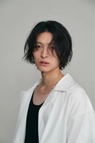 ミディアム パーマ メンズ 当日予約⭕️ 太田のヘアスタイル