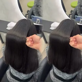 ロング カラー ヘアアレンジ 新宿 /髪質改善/ レイヤー/ヒュウガのヘアスタイル