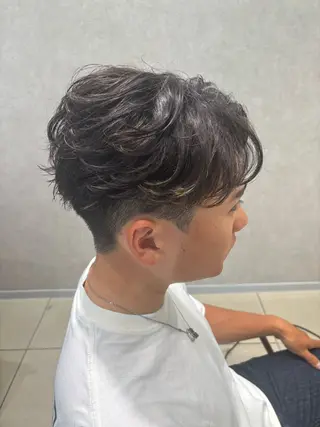 ミディアム パーマ メンズ 💠メンズ縮毛矯正 /パーマ💠林慶太のヘアスタイル