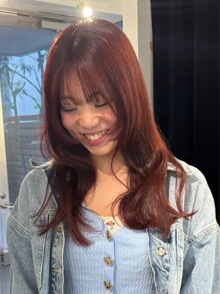セミロング カラー 村田 りょうやのヘアスタイル