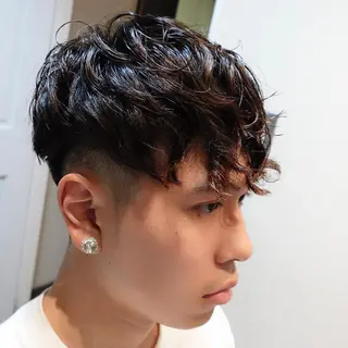 ショート パーマ メンズ 浦添メンズ 経験20年／のヘアスタイル