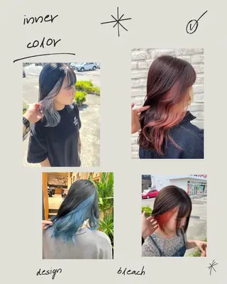 セミロング カラー 池本 勇大のヘアスタイル
