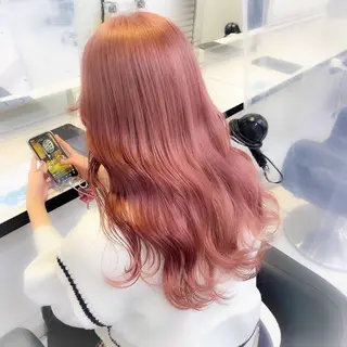 セミロング カラー ヘアアレンジ 透明感/艶髪/💖 トレンドスタイル💖のヘアスタイル
