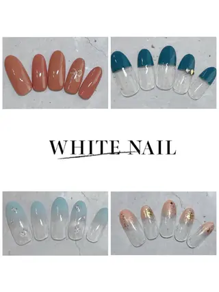 ネイル WHITE NAIL ホワイトネイルのネイルデザイン