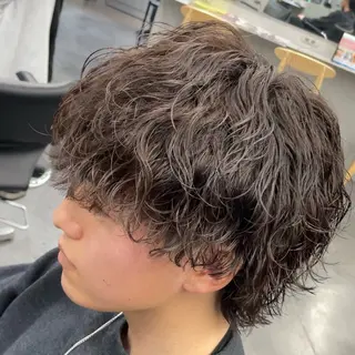 ミディアム パーマ ヘアアレンジ メンズ fifth 石川 凪のヘアスタイル