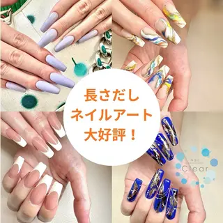 ネイル 朝7時〜営業! Clearのネイルデザイン