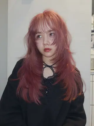 ロング カラー ヘアアレンジ ニュアンスカラー🧶 nanacoのヘアスタイル