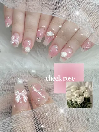 ネイル NON🎀韓国 ちゅるんワンホン🎀のネイルデザイン
