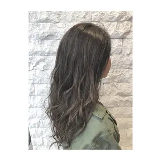 セミロング カラー 中野 竜介のヘアスタイル