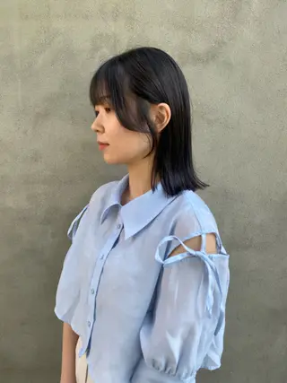 セミロング カラー SHICENEケイ レイヤーカット🦋のヘアスタイル