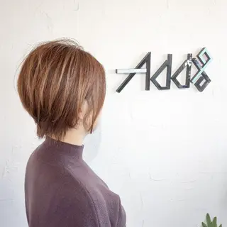 ショート カラー パーマ Add9 柳田健登のヘアスタイル