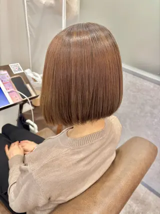 ショート 久保田康雅 辻堂 髪質改善×縮毛矯正のヘアスタイル