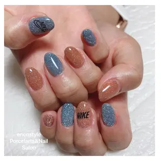 ミディアム ネイル 🐾enen style 🐾のネイルデザイン