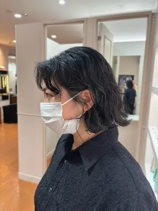 ショート パーマ 新井 美歩のヘアスタイル