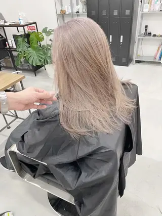 ロング カラー パーマ メンズ ヘアアレンジ キッズ ネイル アイブロウ マツエク・マツパ ブリーチ🌈金崎 江坂駅横すぐのヘアスタイル