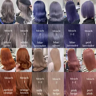 ミディアム カラー ヘアアレンジ 💕上野美容師☁ ブリーチ💖サワのヘアスタイル