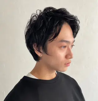 ショート パーマ メンズ 渋谷/原宿/メンズ/ コヤマトモヤのヘアスタイル