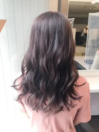 ミディアム カラー パーマ ヘアアレンジ メンズ キッズ ネイル マツエク・マツパ 上品＆韓国風 🥀海心🥀のヘアスタイル