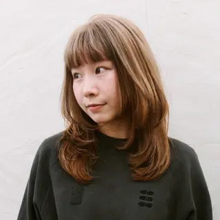 ミディアム カラー カラー系/カット特化 🟠オオタキマサシのヘアスタイル