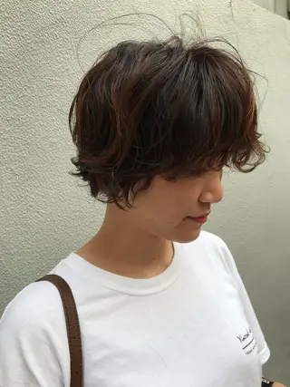 ショート ayane⭐️ボブ・ ショート・パーマのヘアスタイル