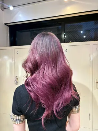 セミロング カラー 🧤高明度ハイトーン 🧤莉音のヘアスタイル