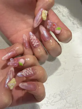 ネイル yume 🎀大人ガーリー🎀のネイルデザイン