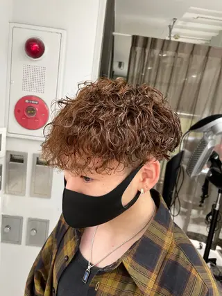 パーマ メンズ 京都河原町 メンズパーマ助川龍哉のヘアスタイル