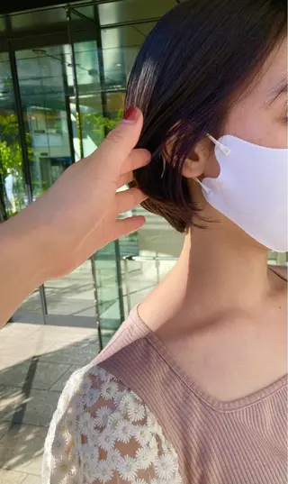 ショート ✨色持ちの良い艶 カラー✨蟹江真世のヘアスタイル