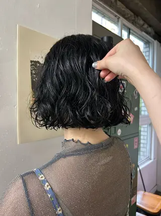 ミディアム カラー パーマ maho/垢抜け パーマカラーのヘアスタイル