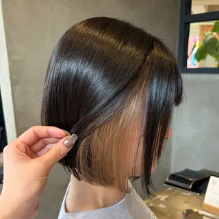 ショート KUMA🧸インナー /メンズパーマのヘアスタイル