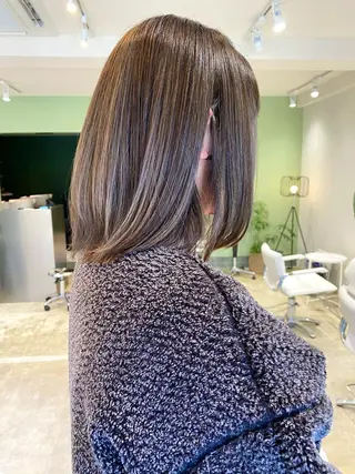 ミディアム Sabby氏川洸希 パーマのヘアスタイル