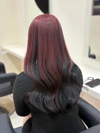 セミロング カラー ヘアアレンジ 💟RINNA 艶カラー💟のヘアスタイル