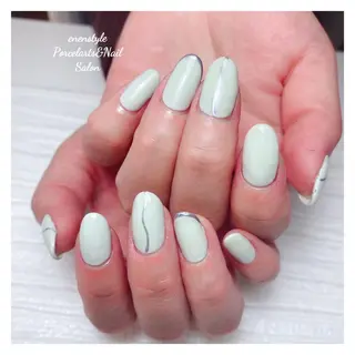 ミディアム ネイル 🐾enen style 🐾のネイルデザイン