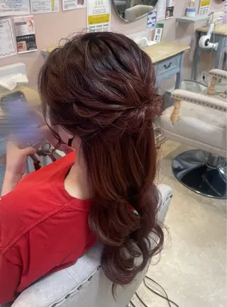 ロング pupe もえのヘアスタイル