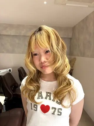 ロング アレンジ/縮毛矯正 FACE。ゆのんのヘアスタイル