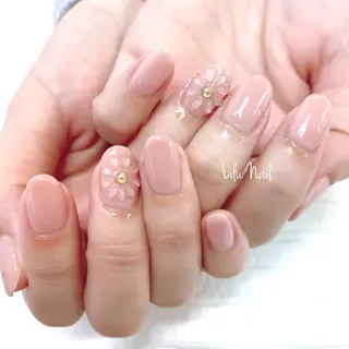 ネイル モチの良さ◉ フィルインネイル♡のネイルデザイン