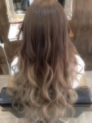ミディアム セミロング ロング カラー filo   渋谷 Gishiのヘアスタイル