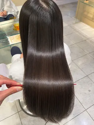 ロング 美髪矯正🪞髪質改善 KURIHARAのヘアスタイル