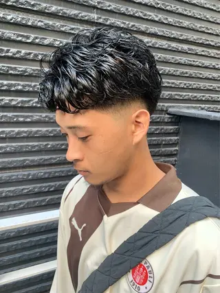パーマ メンズ 佐藤大翔🌐縮毛矯正 🌐メンズパーマのヘアスタイル
