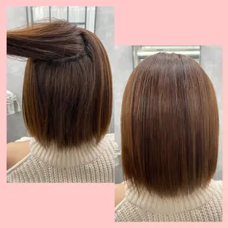 ショート 梅雨対策すぐ巻ける ☔️縮毛矯正勝倉　麗のヘアスタイル