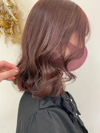 ミディアム カラー ヘアアレンジ 銀座メンズ専門🖤 叶奈々のヘアスタイル