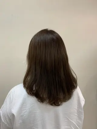 セミロング カラー matsuda rinaのヘアスタイル