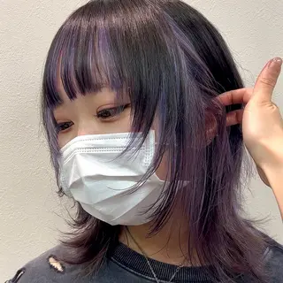 ミディアム 横浜カラー/ブリーチ SAKI💫のヘアスタイル